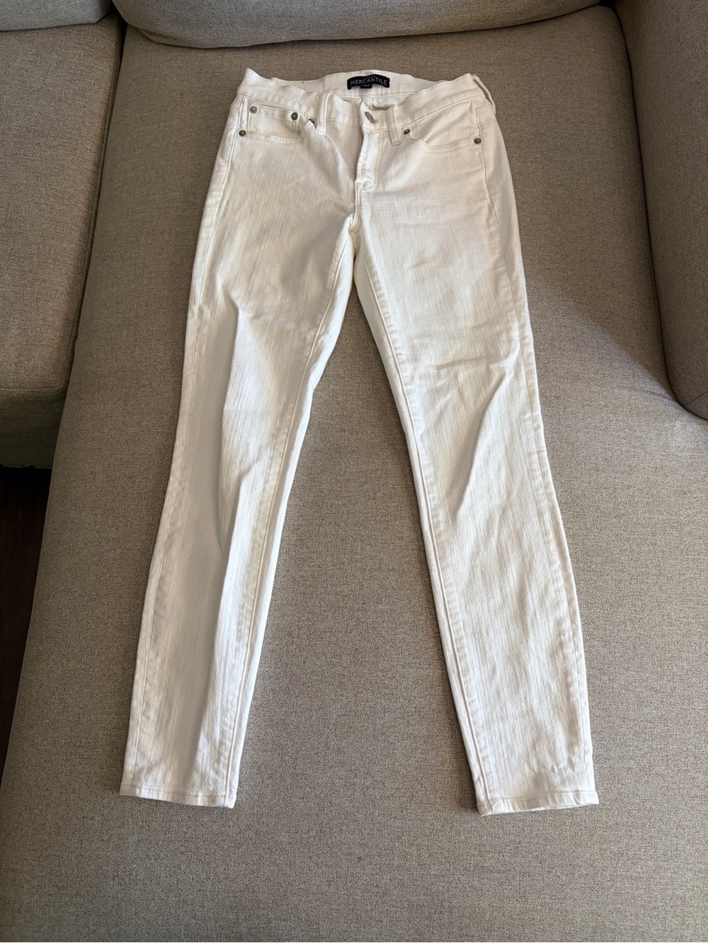 J. Crew Women’s White Skinny Jeans
